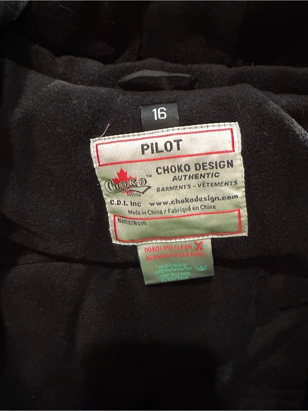 Choko Youth Pilot Insulated Monosuit 2024 Size XL 14-16